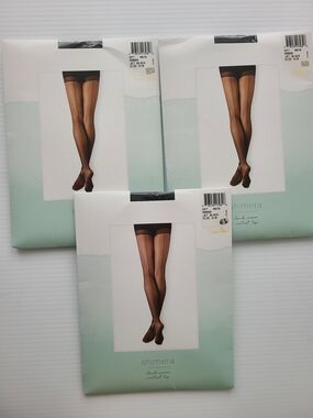 Shimera Back Seam Sheer Black Stockings - Set of 3